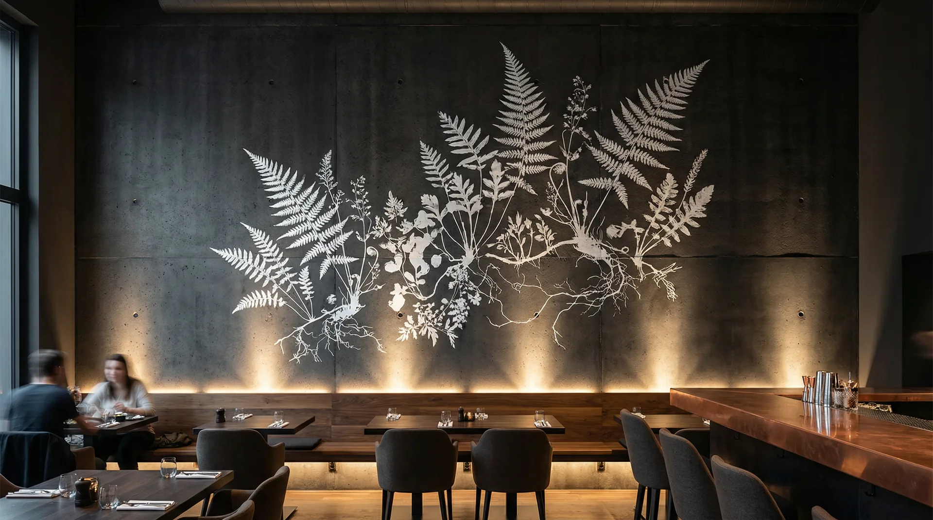 Direktdruck auf Beton — Wandgestaltung Architektur Schweiz