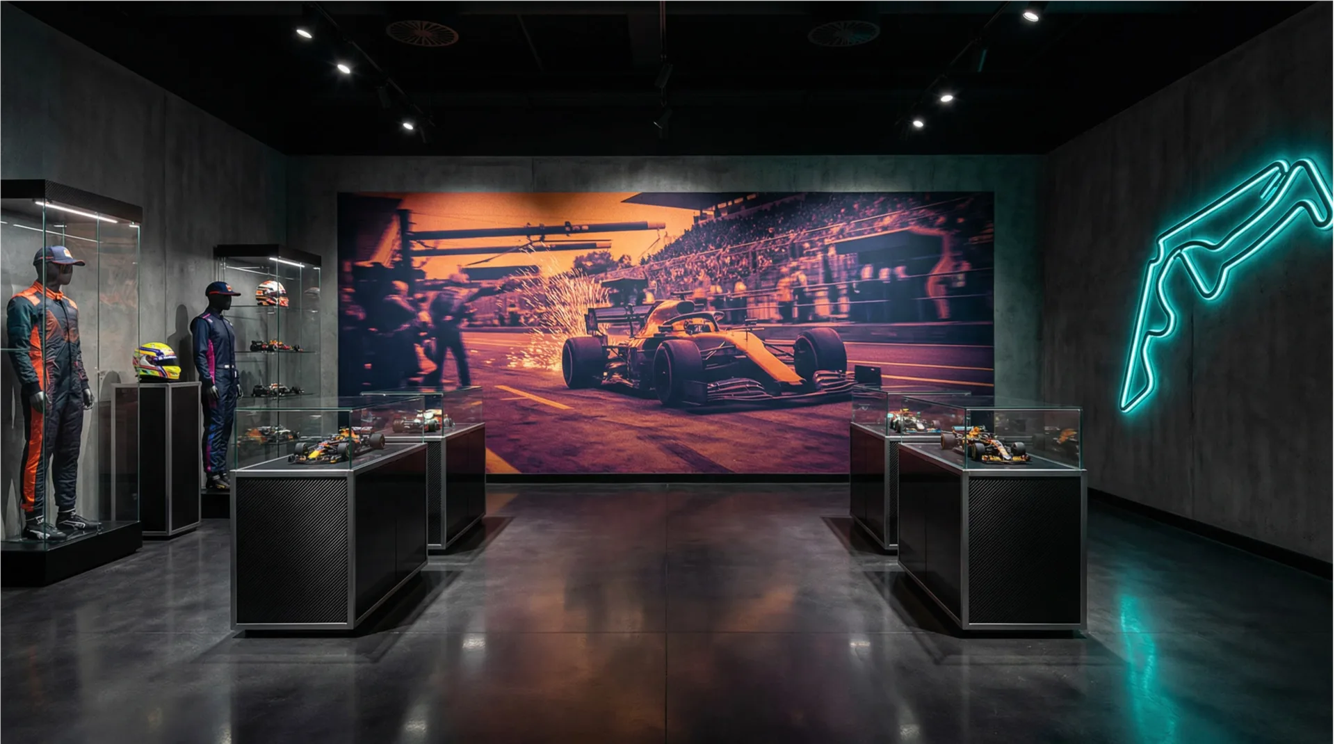 Wanddruck Showroom Automotive — Direktdruck Markenwelt