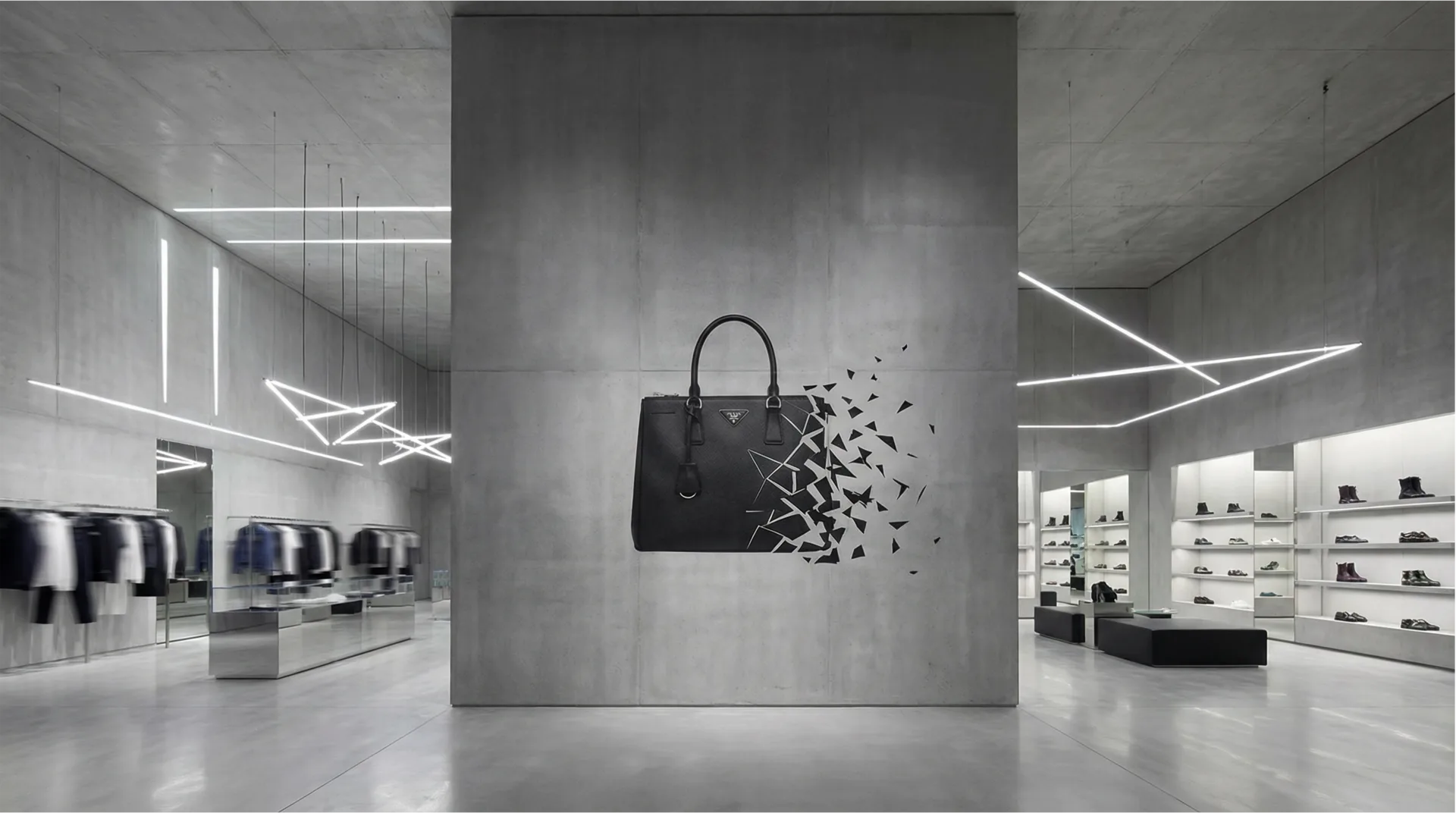 Wanddruck Luxury Retail — hochwertige Wandgestaltung Schweiz